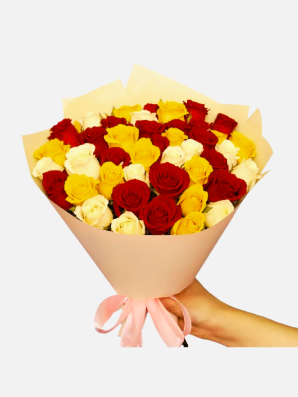 Bouquet de rosas mixto 48 unidades a domicilio en Cali